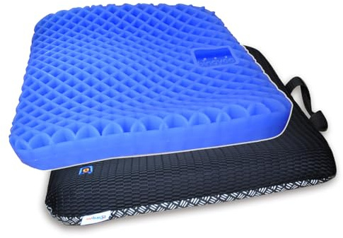 bingyee Gel Seat Cushion 1.8 Inch Thick Seating Pad Orthopedic Chair Cushions for Pressure Relief Gel Pads for Office Chair, Car, Home, Wheelchair, Kayak Cushion, Stadium Cushion