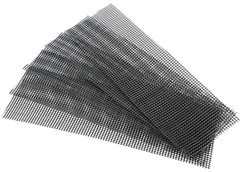 Jenngaoo 5Pcs Almohadilla de Malla para Macetas, Alfombrilla de Rejilla Inferior BonsáI de Plástico, Pantallas Cuadradas para Orificios de Drenaje Que Evitan la Pérdida de Suelo(30 * 10cm)