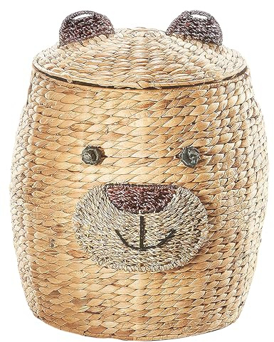 Kobolo Wäschebehälter Wäschetonne Kinderzimmer BÄR - Wasserhyazinthe - 40x50 cm