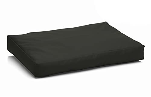 Juelle Hundebett aus Kunstleder, flauschige Hundematratze, weiches Kissen für große Hunde, dickes Bett schmutzabweisend, Boss M-XL (120x90cm, Grafit)