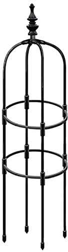 INIFLM Tower Obelisk Garden Trellis, 3ft Tall Plant Support Metal with Plastic Coating Tower Obelisk Trellis for Support Rose, Vegetable Vines