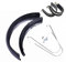 GSJNHY Fahrrad Schutzblech-Set 20Inch Snowboard Elektrische Fahrrad Fender E-Bike Fender 20x4.0 Fettreifen Faltbare Fahrrad Fender Eisen Dauerhafter Schmutzanzug (Color : Black)