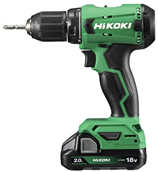 HiKOKI Akku-Bohrschrauber DS18DA (18V, Li-Ion, 50 Nm, 20-stufige Drehmomenteinstellung, LED, im Transportkoffer, inkl. 2x 2.0 Ah Akku und Ladegerät)