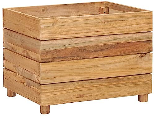 Annlera Jardinière 50x40x38 cm Jardinières Pot De Fleur Exterieur Bac A Fleurs Exterieur Grande Taille Jardinière sur Pied Bac A Fleur Bois Bac Rectangulaire Planter