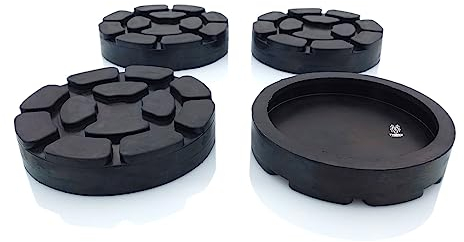 TYGERIX® 4x Tamponi a Cuffia Ponte Sollevatore a Colonne da 125 mm | Prodotto Italiano | Perfetta Aderenza | Ottimo Grip | Anti Vibrazioni | Per Ponti Sollevatori a Bracci Ravaglioli Sirio e altri