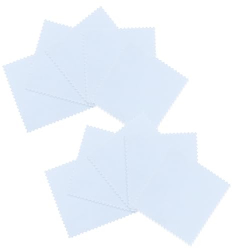 EXCEART 30pcs Silver Polishing Cloth Jewelry Cleaning Wipe for Silverware Plush Jewelry Polishing Cloth