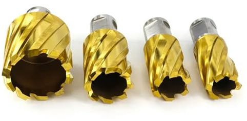 Cortador de sierra perforadora de 12 a 60 mm, broca hueca HSS para taladro magnético, cortador anular para herramienta de perforación de metal