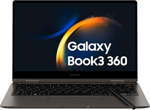 SAMSUNG Galaxy Book3 360 Laptop, 13.3 Super AMOLED, S Pen, Intel EVO, Intel Core i7-1340P 13th Gen, 16GB RAM, 512GB SSD, Windows 11 Home, Graphite [Versión Italiana]
