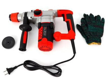 SDS Plus Marteau perforateur 2200 W 930 tr/min – Marteau burineur – Marteau d'accord, perceuse à percussion – Jeu de valises