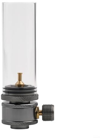 CNANRNANC Campinglampe Tragbar, Camping Glas Stahl Gas Laterne, Gas Camping Lampe Stab mit leeren Tank Verlängerung Stab, Notfallleuchte für Stromausfällen, Wandern, Notfall(Gas Lantern)
