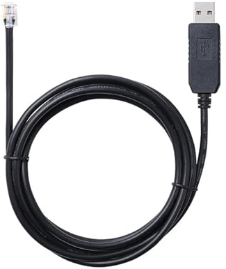 Hwmsza Controller Serial Cable Prolific PL2303 USB RS232 Serial to RJ12 6P6C for Communication Cha-ret Controller(1.8M)