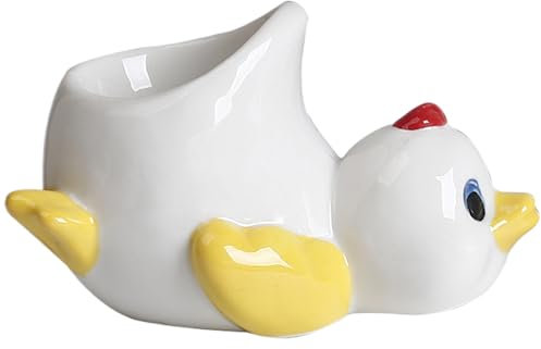 Support à œufs en céramique - Coquetier créatif avec Figurine Animale pour œufs servis au Petit-déjeuner - Article de Cuisine - Présentation de Table décorative avec Design adapté au