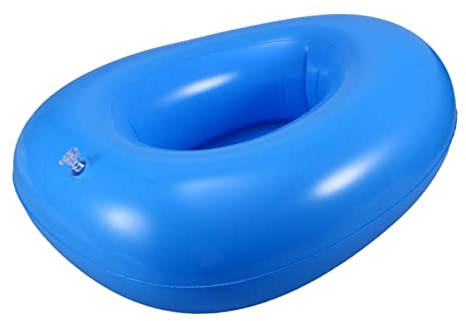 Baluue Uppblåsbar Toalettstol Bäcken För Äldre Kvinnor Uppblåsbara Sängpannor För Bajs Bäcken För Funktionshindrade Uppblåsbar Sits Uppblåsbar Sängpanna Sängpannor Slumpmässig Färg