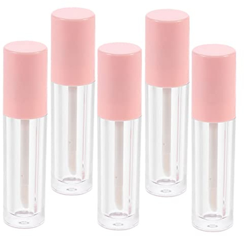 COLLBATH 5 Stück Leere Nachfüllbare Lippenpflegestifte aus Robustem DIY Lipgloss Behälter Kompakt Leicht zum Aufbewahren und Mitnehmen Beim Reisen und Shopping