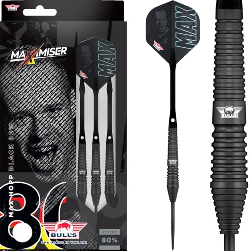 Bull's Max HOPP 80% Black 22g Steeltip