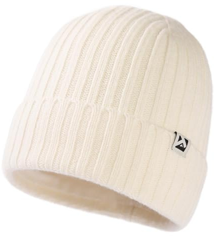 TOP-EX Merinowolle Beanie mit Fleecefutter für große Köpfe | Außenmaterial aus 100% Merinowolle mit weichem Fleecefutter für Herren und Damen ideal für Alltag Reisen und kalte Tage
