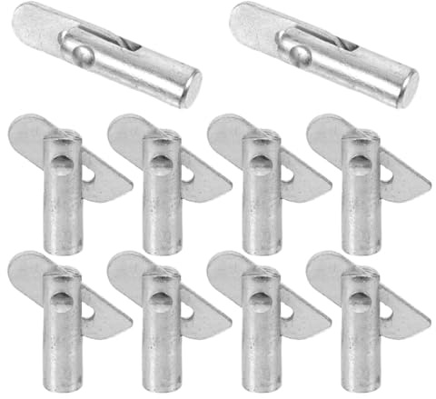 Ciieeo 10 Pezzi Perni Fissi per Impalcature in Ferro Zincato 12Mmx45Mm, Accessori per Ponteggi Esterni, Ricambio Compatto per Uso Quotidiano, Installazione Rapida e Sicura