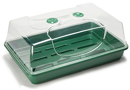 EarlyGrow MPL50030/P Großer Anzuchtkasten mit bruchsicherem Deckel, 58 x 38 x 26 cm, Grün