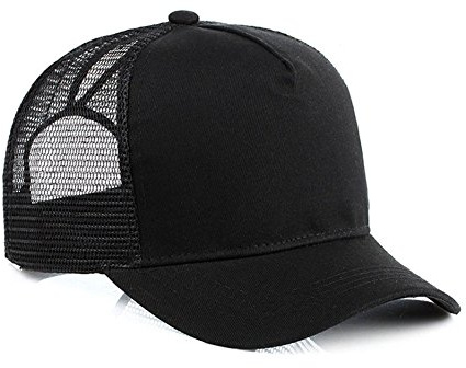 Casquette de baseball JYOHEY - Pour femme - Réglable - En maille - Pour queue de cheval - Protection UV - 8 options de couleur - Noir - Taille unique