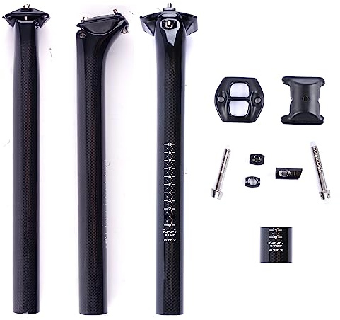 ESEN SP 3k Glänzend Carbon Fiber 27,2 / 31,6 mm * 350/400 mm Radfahren Fahrrad Sattelstütze Mountainbike / Rennrad BMX Sattelstütze Rohr Sattelstütze