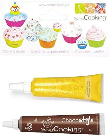 Stylo chocolat + Colorant alimentaire liquide tube Jaune