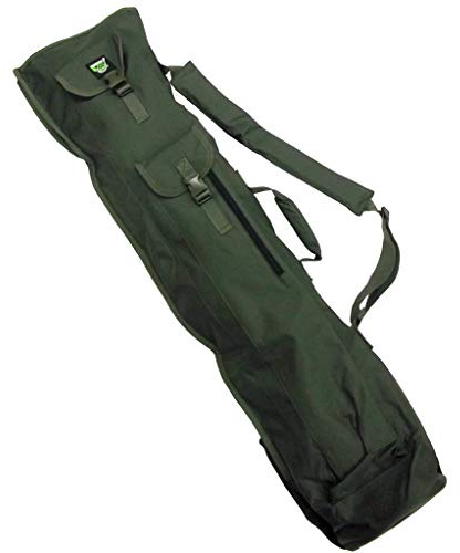 Carp On - Fishing Tackle 600D Green 4 Rod Quiver Sling Umbrella Holdall Bag (120 x 33cm) - for Carrying Your Fishing Luggage - Use on the Riverside or Bank [27-2130]