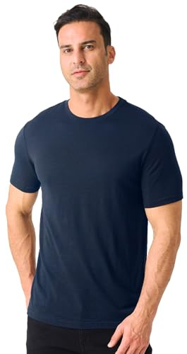 Merino Protect 100% Merino Shirt Herren Kurzarm Geruchsresistent Merinowolle Unterwäsche Leicht Wandern Reisen T-Shirt Weich Unterhemd