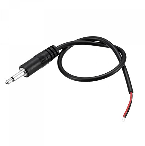 sourcing map 3.5mm Male Plug to Bare Wire Open End TS 2 Pole Mono 1/8 Plug Jack Connector Audio Cable 0.25m, Pack of 4