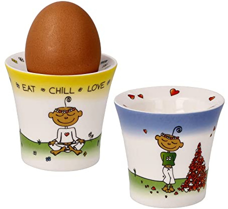 Eierbecher Set - Der kleine Yogi