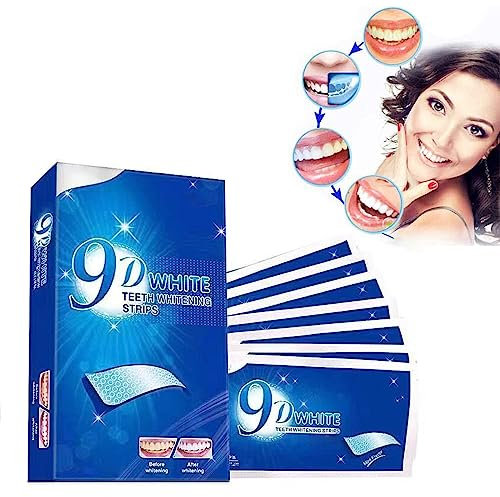 Sbiancamento dei denti sensibile a strisce singole, strisce bianche antiscivolo Bitvae, strisce per la pulizia dei denti in gel per una rapida rimozione di strisce di denti ingialliti.