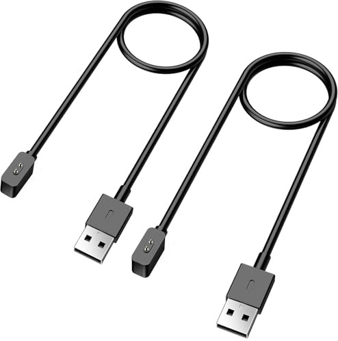 TiMOVO 2er-Pack Ladegerät kompatibel mit Xiaomi Smart Band 10/Redmi Watch 6 | 3,3 ft Magnetisches USB-Ladekabel, tragbares Ladekabel für Smart Band 10 Pro/9/9 Pro/8/8 Pro/Redmi Watch 5 Active