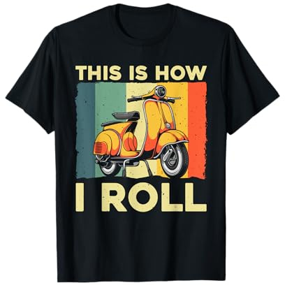Funny Scooter Design for Men Women Motor Motorcycle Lovers T-Shirt