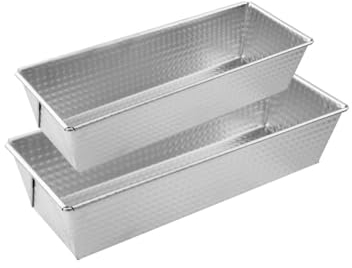 Zenker 9919550 Lot de 2 moules à cake en acier étamé, Moules à gâteaux rectangulaires, moule pain de mie, moule brioche, moule à cake, acier étamé, 25,5 x 11,2 cm et 30 x 11,5 cm