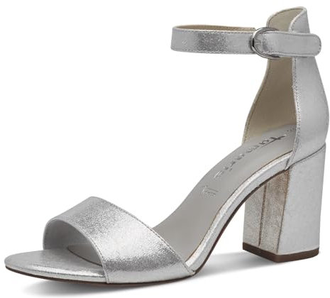 Tamaris Sandalette Damen Vegan Elegant metallic,EU 38