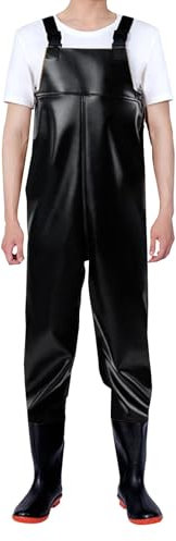 Wasserdichte Herren-Wathose zum Angeln, robuste Wathose mit verstellbaren Riemen, leichte, langlebige PVC-Wathose, perfekt zum Angeln und Jagen, verstärkte Stiefel, atmungsaktiv und leicht zu bewegen,