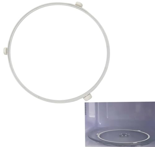 1 Pack 9.53in WB06X10705 Microwave Turntable Ring,Rotating Ring Roller,for GE Microwaves,Replacement Inner Ring,Microwave Roller Ring,Glass Plate Tray Support Holder