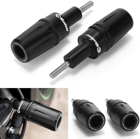 Modeer Motorrad Sturzpads Kompatibel mit Z900 Z900RS Z900SE 2017-2025 Antikollision Rahmen Slider Sturzschutz z 900 Zubehör (schwarz)