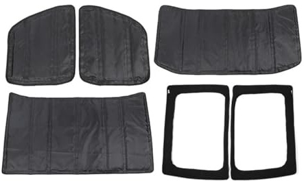 Tapis Isolation Phonique Thermique Pour J&eep Pour Wrangler JL 2018-2022 4 Portes Kit D'isolation Thermique Protection Toit Coton(2PCS JL 4-door)