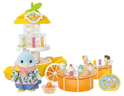 Sylvanian Families - 5861 Zitronenvogel Saftbar, Spielset mit Tierfigur und Zubehör, Tierfiguren, Vögel, Spielzeug für Kinder ab 3 Jahren