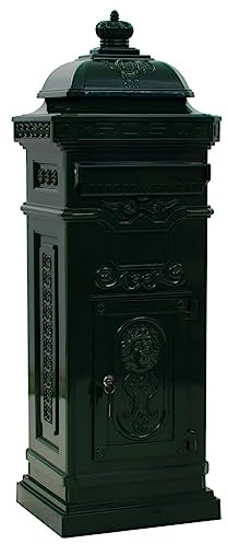 Solivagant Cassetta della Posta in Alluminio Inossidabile Vintage Verde,Verde,11.24kg