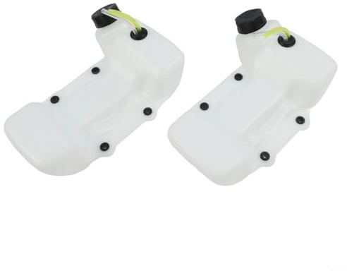 Confezione da 2 serbatoi per carburante con tubo flessibile per decespugliatore CG430 CG520 40-5B, 43 cc, 52 cc, 47 cc, in plastica ad alta densità, ricambio per giardino