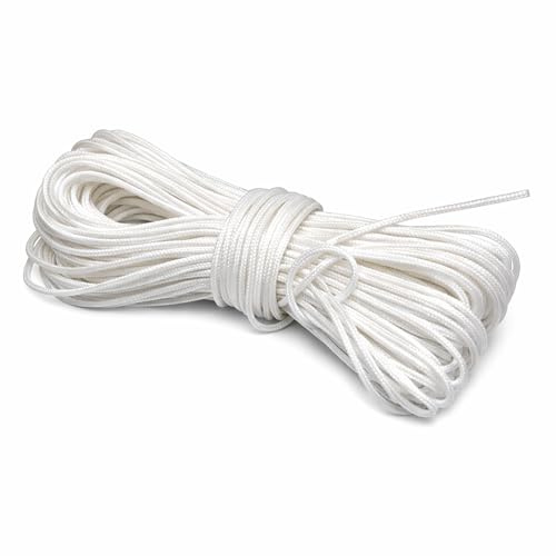 WedDecor 2mm Roman Blind Cord, 20 Meters White Braided Cord Blind String For Gardening Plants, Kitchen & Window Blinds, Home Decor and DIY Craft Projects | Blind String For Gardening Plants, Kitchen & Window Blinds, Home Decor and DIY Craft Projects