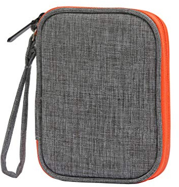 YSAGi Travel mit UNO-Tasche Kompatibles Kartenspiel, Platz für bis zu 150 Karten, weiches Tuch Wasserdichter Rundumschutz Kompatible UNO-Karte für Spiele im Freien oder Camping (Grau)