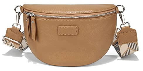 OOG Damen Handtasche Groß Damen Tasche Henkeltasche Mode Henkeltasche Leder Für Damen Top Griff Inklusive Geldbörse Taupe