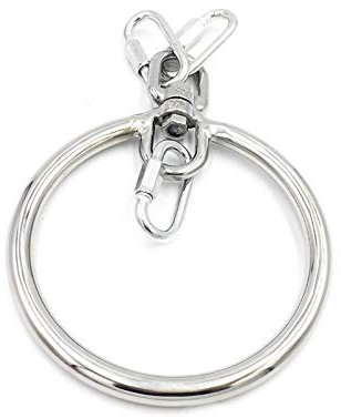 Metall Halsband SM Erotik Bondage Sex Halsbänder/Halsreif, O-Ring/Sklaven Fesseln Kragen, Mit Mehreren Ringen, Die Mit Ketten Kombiniert Werden Können, Geeignet Für BDSM Slave Spiele,Men's