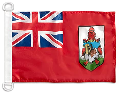 Bermuda NAUTICAL Flag 18'' x 12'' - Bermudian flags 30 x 45 cm - Banner 12x18 in for boat - AZ FLAG
