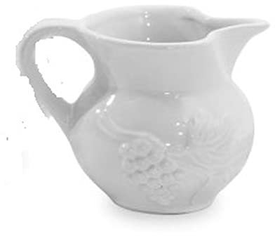 SWEET HOME Pichet à vin en Porcelaine Blanche LT 1 cod.BB01502LU cm 15x15x14,5h by Varotto & Co.
