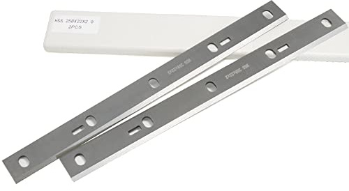 Generisch WNJ-Tool, 1 Paar 258 mm HSS Hobelmesser 258 x 22 x 2 mm Dicke Hobelmesser Ersatzteil für Scheppach HMS1070 Bernardo PT-250 Kity DRA260