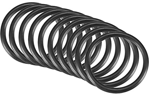 QUARKZMAN 10 Stück Nitrilring Gummi Runde Unterlegscheibe 34mm x 28mm x 3mm | Wasserhahn Klempner Reparatur Dichtung Verbindung, Schwarz