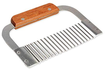 YZJSSL Kitchen Galley Cooking Kitchen Tool Equipment Chips French Fries Wave Knife Sword